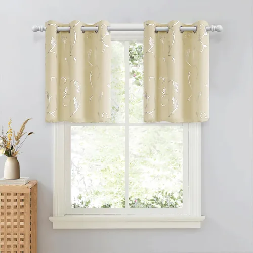 Miniatura 94 de BUHUA Cortinas Opacas de 63 Pulgadas de Largo, 2 Paneles con Aislamiento Térmico, Tratamiento de Ventana para Dormitorio, Cortinas Oscurecedoras