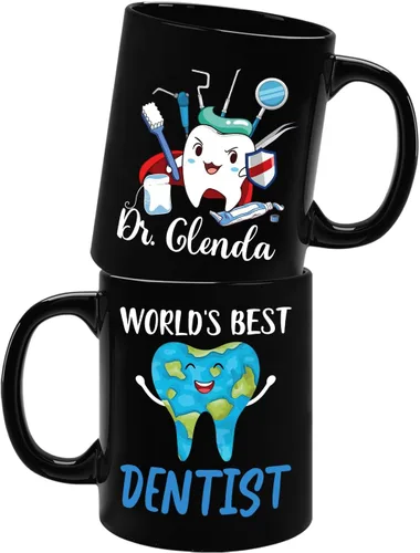 Miniatura 22 de Taza de café personalizada con texto en inglés "I Create Smiles What's Your Superpower" de 11 onzas, taza de café personalizada con nombre I Create