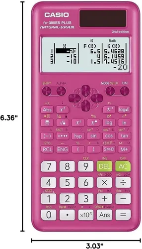 Miniatura 2 de Casio fx-300ES Plus 2ª Edición – Calculadora científica estándar 262 funciones, pantalla Natural Textbook Display℠ Ideal para matemáticas de Rosa