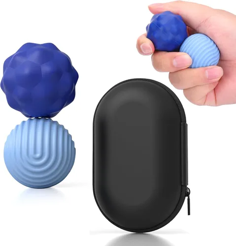 Miniatura 20 de BUSOHA Bolas Fidget de Silicona - Paquete de 4 Juguetes Fidget para Adultos Juguetes Sensoriales Pelotas Antiestrés para Adultos Adolescentes Morado