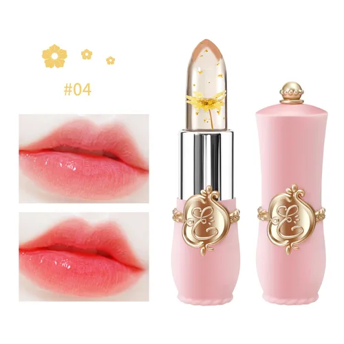 Miniatura 2 de BestLand - Set de 3 piezas/conjunto de lápiz labial de gelatina floral, bálsamo hidratante que cambia de temperatura, color mágico que cambia, 3