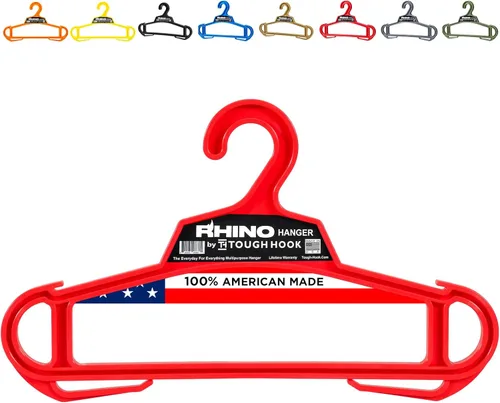 Miniatura 16 de Rhino Tough Hook - Perchas de ropa resistentes – Percha de grado militar para armadura corporal – Perchas de traje de capacidad de 200 libras – El