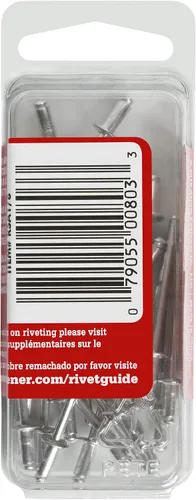 Miniatura 5 de Arrow RSA1/8IP - Remaches cortos de aluminio para metal, tela, cuero y reparación de automóviles, 1/8 pulgadas, paquete de 25