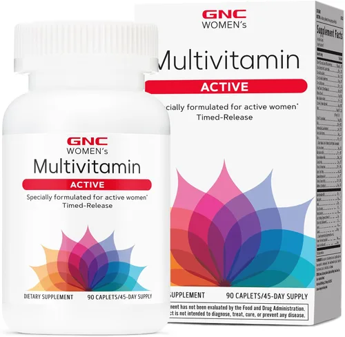 GNC Cápsulas Multivitamínicas Activas para Mujeres, Clínicamente Probadas, Nutrición Completa, Recuperación del Ejercicio, Producción de Energía,
