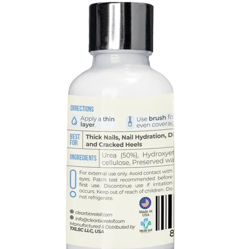 Miniatura 7 de Urea 50% Gel de uñas – Suaviza los callos agrietados del talón y las uñas gruesas de los pies – Repara uñas dañadas, amarillas y decoloradas