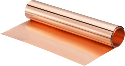 uxcell Rollo de chapa de cobre 3500mm x 300mm x 0.08mm, tira de cobre puro al 99,9% para electricidad, bricolaje, proyectos de lámina de cobre,