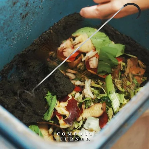 Miniatura 5 de SQUEEZE master Aerador de compost-Volteador de abono y herramienta de mezcla-Herramienta de aireación de jardín