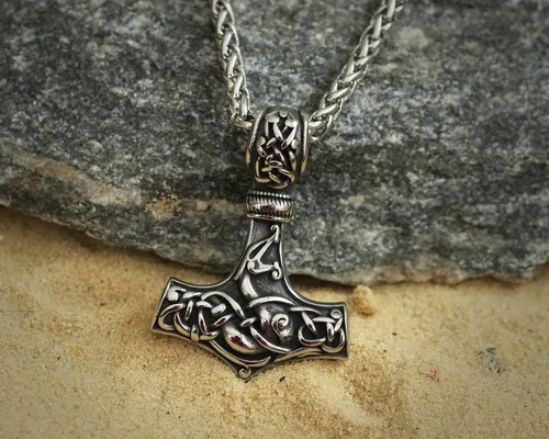 Miniatura 92 de Baldur Jewelry - Collar de martillo Thors Mjölnir - Colgante de martillo de Thor nórdico vikingo joyería vikingo - Collar Thor - Regalos Thor