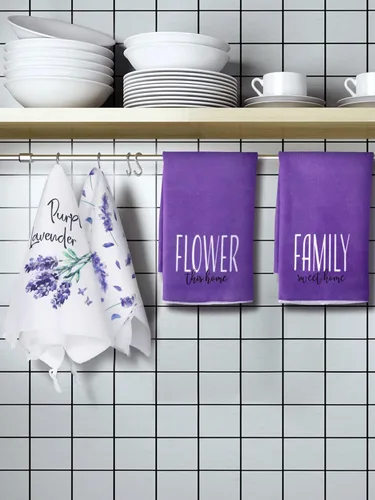 Miniatura 2 de Bencailor Juego de 4 toallas de cocina florales para cocina, juego de decoración de cocina de primavera para cocinar, hornear, asar a la parrilla