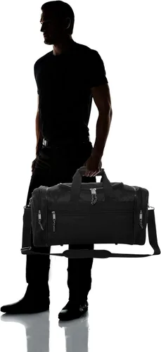 Miniatura 7 de Bolsa de lona, de DALIX, para el gimnasio, para viajar, 17 pulgadas
