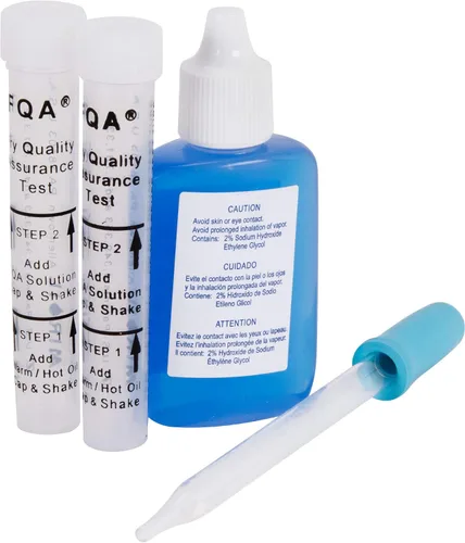 Miniatura 3 de MirOil Kit de prueba de aceite de freír para material contaminante polar, paquete de 12 pruebas, kit de prueba de aceite de freidora de 3 minutos