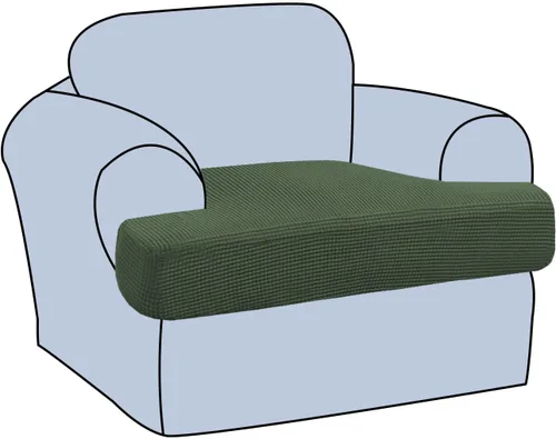 Miniatura 23 de H.VERSAILTEX Funda Elástica para Sillón Sofá con Cojín en Forma de T, Fundas de Cojín en T para Sala de Estar, Funda para Sillón Sofá, Funda