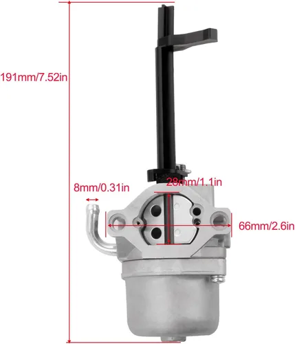 Miniatura 2 de Carburador para Briggs & Stratton 5000 5550 6200 8550 10HP Generador GenPower 305 697978 796321 696132 696133 796322 697351 699958 699966 6988
