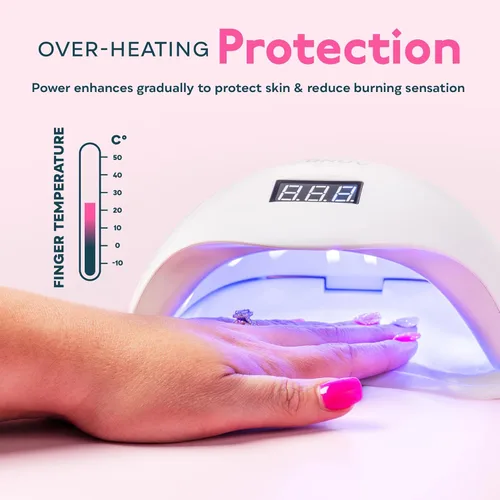 Miniatura 6 de Sunuv 36 W LED UV lámpara secadora de uñas para uñas de gel, Manicura/Pedicura con 10s/30s/60s/99S temporizador y bandeja inferior y pantalla LCD