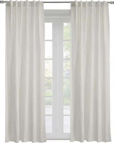 Miniatura 2 de Loft Living Davos Textered Jacquard - Cortina de doble cabezal de 52 x 84 pulgadas, color blanco roto