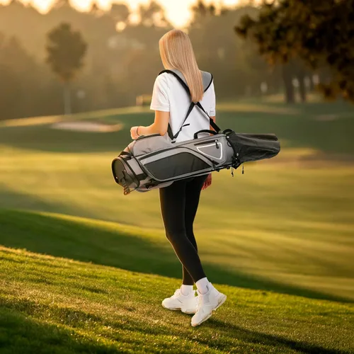Miniatura 6 de Ultra-Lite Golf Stand Bag - 3 Lbs, 4 Way Divider Portable Golf Club Carry Bag, Water-Repellent Golf Travel Case with Rain Hood, Golf Gifts for Men
