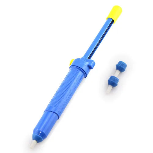 Tegg 1PC 13 pulgadas de hierro desoldador desoldador dispositivo de eliminación de vacío azul