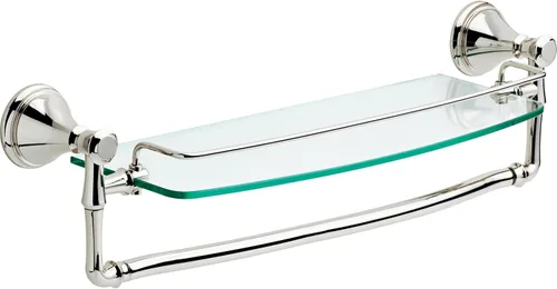 Delta Faucet Cassidy. Estante de vidrio con barra, de 24 pulgadas., 79710-PN