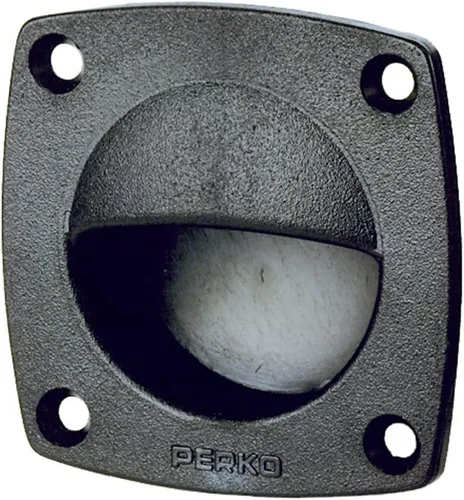 Perko 1074DP2BLK Luz LED utilitaria con cubierta frontal a presión para agujero de 1.75 "de diámetro, polímero negro