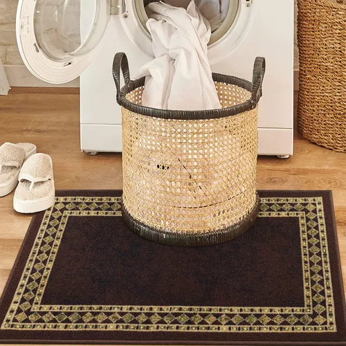 Miniatura 47 de Antep Rugs - Alfombras modernas con bordes, antideslizantes (antideslizante), de perfil bajo con respaldo de goma, para cocina, juego de 2 piezas