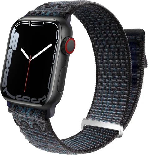 Miniatura 28 de Correa deportiva compatible con Apple Watch Band de 1.496 in, 1.575 in, 1.654 in, 1.732 in, iWatch Series 6 5 SE 4 3 2 1, correa de nailon con azul