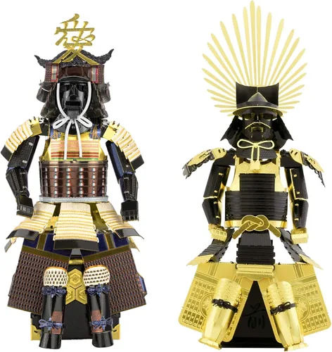 Metal Earth Fascinations - Juego de 2 armaduras de metal 3D - Samurai Naoe Kanetsugu - Toyotomi japonés