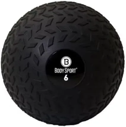 Miniatura 6 de Body Sport Slam Ball con superficie de banda de rodadura, versátil, entrenamiento de entrenamiento, fortalecimiento de fuerza, mejora la masa