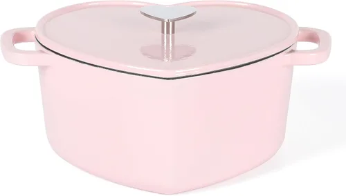 Miniatura 17 de MARTHA STEWART Gatwick - Horno holandés de hierro fundido esmaltado de 7 cuartos de galón, lino blanco con oro, horno holandés resistente para Lino