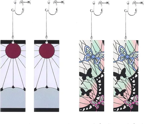 Tanjiro - Pendientes colgantes para mujer anime cosplay para hombres Kimetsu No Yaiba anime cosplay regalo de Navidad para niñas Acrílico otro