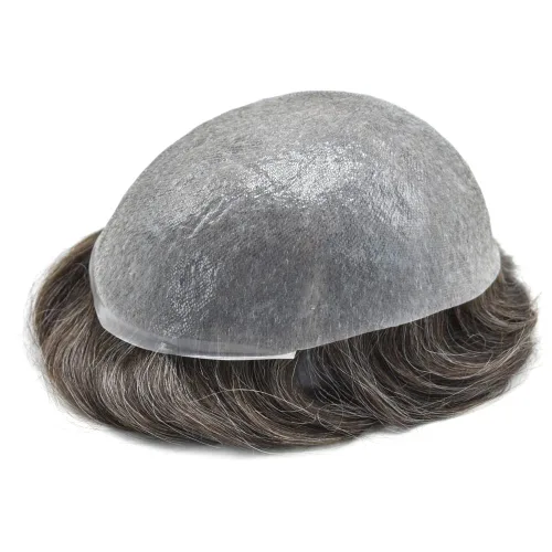 Miniatura 6 de Hombres Toupee Hair Thin Skin 0.06 Men's Toupee Hair Piece Remy Human Hair System Mens Hairpieces Invisable Hairline Protesis Capilar Para Hombre