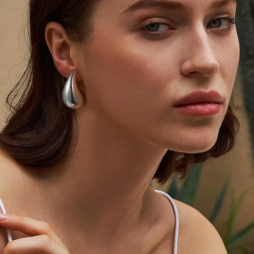 Miniatura 2 de Gold Earrings for Women Girls,14K Gold Plated Lightweight Gold Hoop Earrings Hypoallergenic Earrings for Women Trendy Fashion Jewelry Gifts