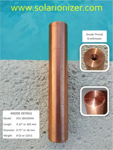 Miniatura 2 de Ánodos de cobre de repuesto Modelo: HA-18x105226G No compatible con otras marcas Leer la descripción antes de realizar el pedido
