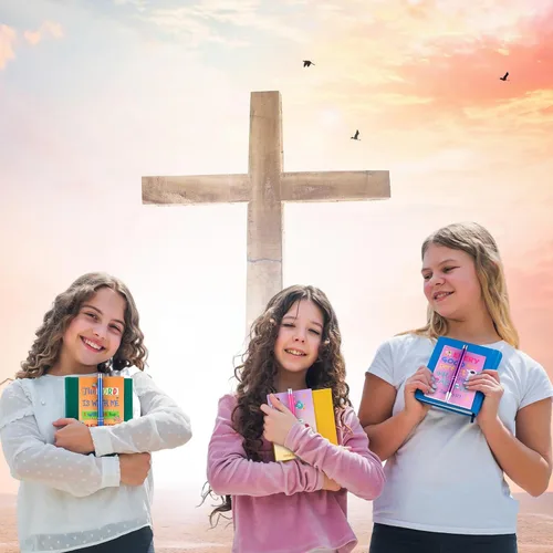 Miniatura 3 de Fulmoon 40 piezas de regalos cristianos para niños, cuadernos motivacionales con versículos bíblicos, bolígrafos religiosos, citas inspiradoras
