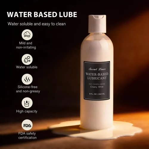 Miniatura 2 de Secret Lover Lubricante de Semen Sintético a Base de Agua, Lubricante Personal Suave de Larga Duración Espeso y Cremoso para Mujeres y Hombres
