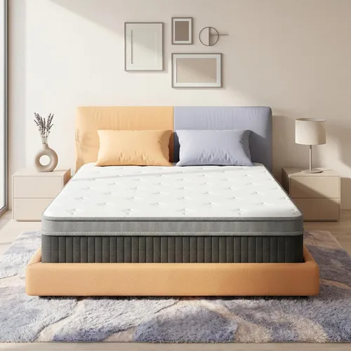 Miniatura 29 de inight Colchón híbrido tamaño Queen de 10 pulgadas, soporte firme medio para peso promedio (130-230 libras), espuma Nebulign de apoyo y bobinas