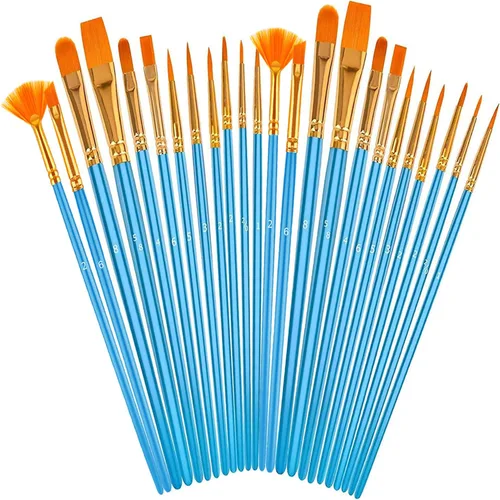 Miniatura 17 de para niños, adolescentes, chicas adolescentes, cosas de moda, relleno para cesta de Pascua, juego de pinceles de pintura acrílica Soucolor para Rosa