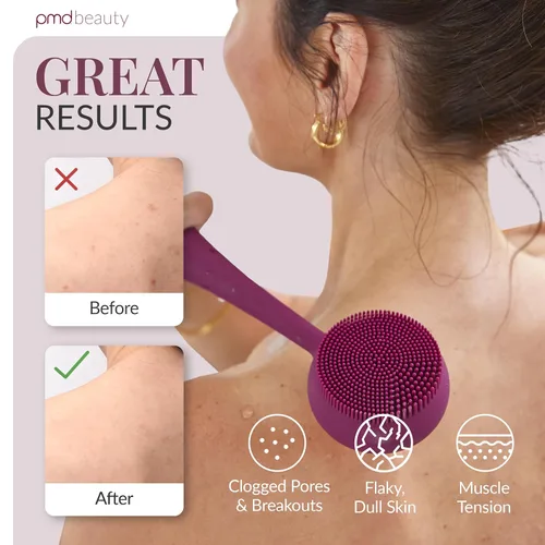 Miniatura 4 de PMD Beauty Clean Body - Elecrtic Smart Cleansing Device with Silicone Brush & Three Interchangeable Attachments to Cleanse, Exfoliate, & Massage Body