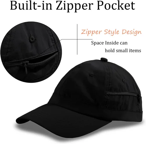 Miniatura 8 de Gorra de béisbol impermeable para hombre, sombrero de lluvia plegable para correr al aire libre, sombrero de pesca solar