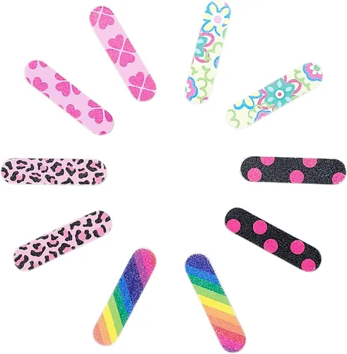 Miniatura 4 de Lima de UNA Pulidora. Tablero de Esmeril de Unas. Lima de manicura de doble cara, Mini, Reutilizable para Mujeres, Ninas y Hombres. Paquete de 10