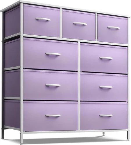 Miniatura 21 de Sorbus - Cómoda para niños con 9 cajones, mueble de almacenamiento en torre para dormitorio, pasillo, armario, organización de oficina, marco
