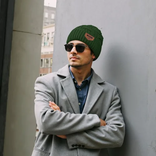 Miniatura 80 de Loritta Gorro de invierno cálido de punto grueso y holgado para hombre