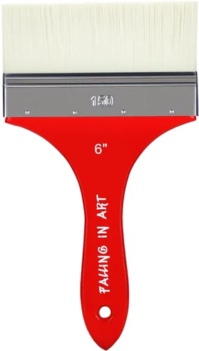 Miniatura 9 de Falling in Art Pincel Filbert Paddle para Pintura, Pincel de Escala para Pinturas al Óleo y Acrílicas, 1 Pulgada