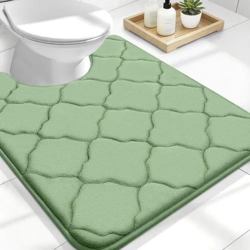Miniatura 10 de OLANLY Alfombra de Baño de Espuma Viscoelástica de 24 x 16 pulgadas, Ultra Suave y Absorbente, Alfombras de Baño Antideslizantes, Cómodas, Lavables