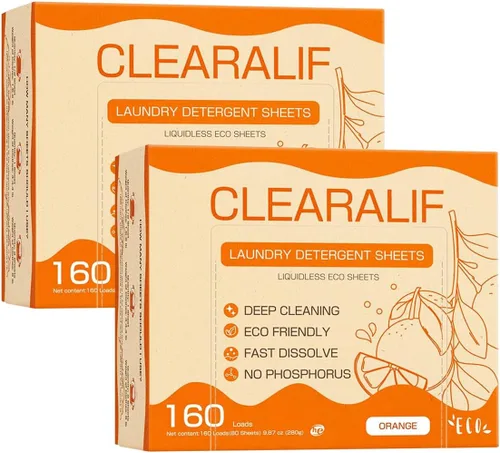 Miniatura 14 de CLEARALIF Hojas de detergente para ropa, lavanda, hasta 480 cargas, ideal para viajes, apartamentos, dormitorios, tiras de detergente para ropa