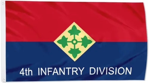 Miniatura 27 de Fyon Bandera militar de la 34ª división de infantería del ejército de 3 x 5 pies con 2 ojales de latón