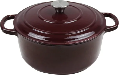 Miniatura 14 de Utensilios de cocina de hierro fundido esmaltado (Sartén 5", Merlot)