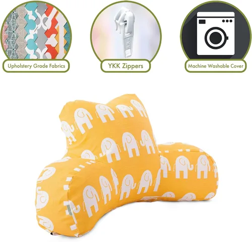Miniatura 2 de Majestic Home Goods Ellie - Almohada de lectura, color amarillo
