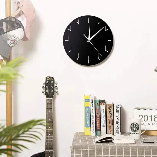 Miniatura 5 de The Geeky Days Reloj de pared moderno simple reloj redundante reloj redondo decorativo reloj de pared arte creativo decorativo silencioso reloj
