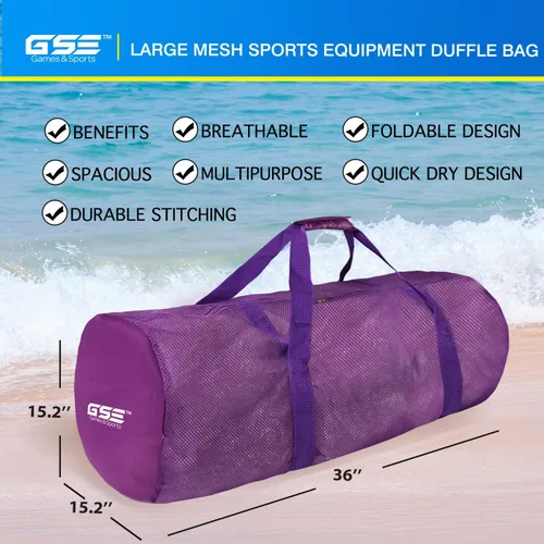Miniatura 2 de Bolsa deportiva de malla grande de alta resistencia, bolsa seca, equipo de buceo, bolsa de buceo con cremallera. Ideal para entrenamiento de Varios