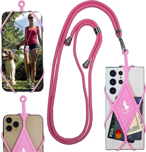 Miniatura 20 de Gecko Travel Tech Cordones de teléfono con cordón para teléfono celular para alrededor del cuello del cuello Lanyard Phone Crossbody Cuello Flame Xl